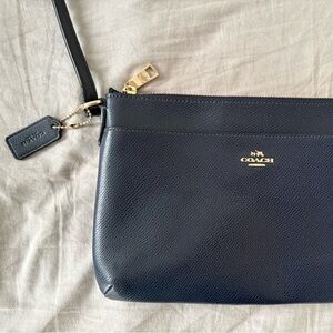 Coach Navy Leather Crossbody Bag